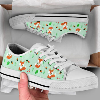 Fox Shoes | Custom Low Tops Sneakers For Kids & Adults