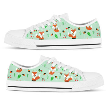 Fox Shoes | Custom Low Tops Sneakers For Kids & Adults