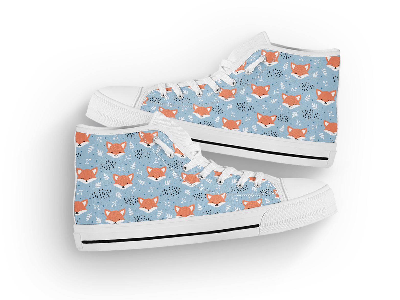 cute-fox-shoes-high-top-sneakers-1