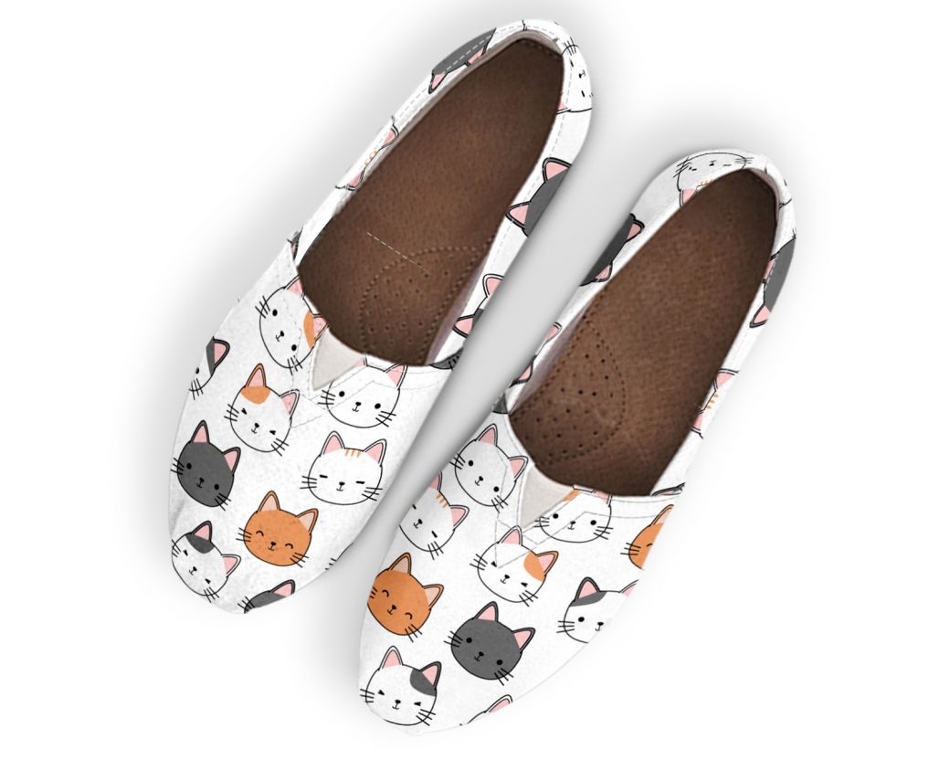 Slip-On Kitty Shoes | Custom Canvas Sneakers For Kids & Adults