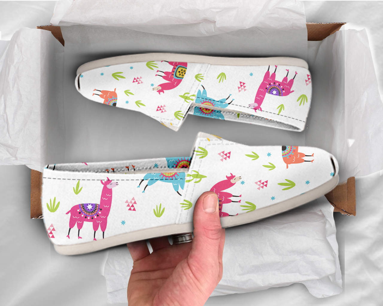 Llama Shoes | Custom Canvas Sneakers For Kids & Adults