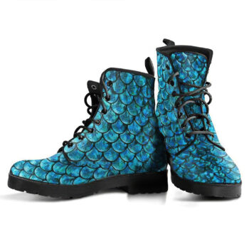 Cute Mermaid Boots Womens Leather Boots