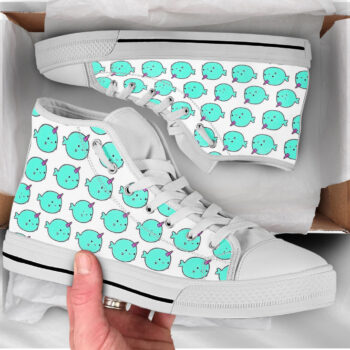 Cute Narwhal Shoes | Custom High Top Sneakers For Kids & Adults