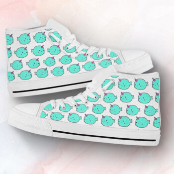 Cute Narwhal Shoes | Custom High Top Sneakers For Kids & Adults
