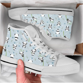 Panda Bamboo Shoes | Custom High Top Sneakers For Kids & Adults