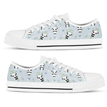 Panda Bamboo Shoes | Custom Low Tops Sneakers For Kids & Adults