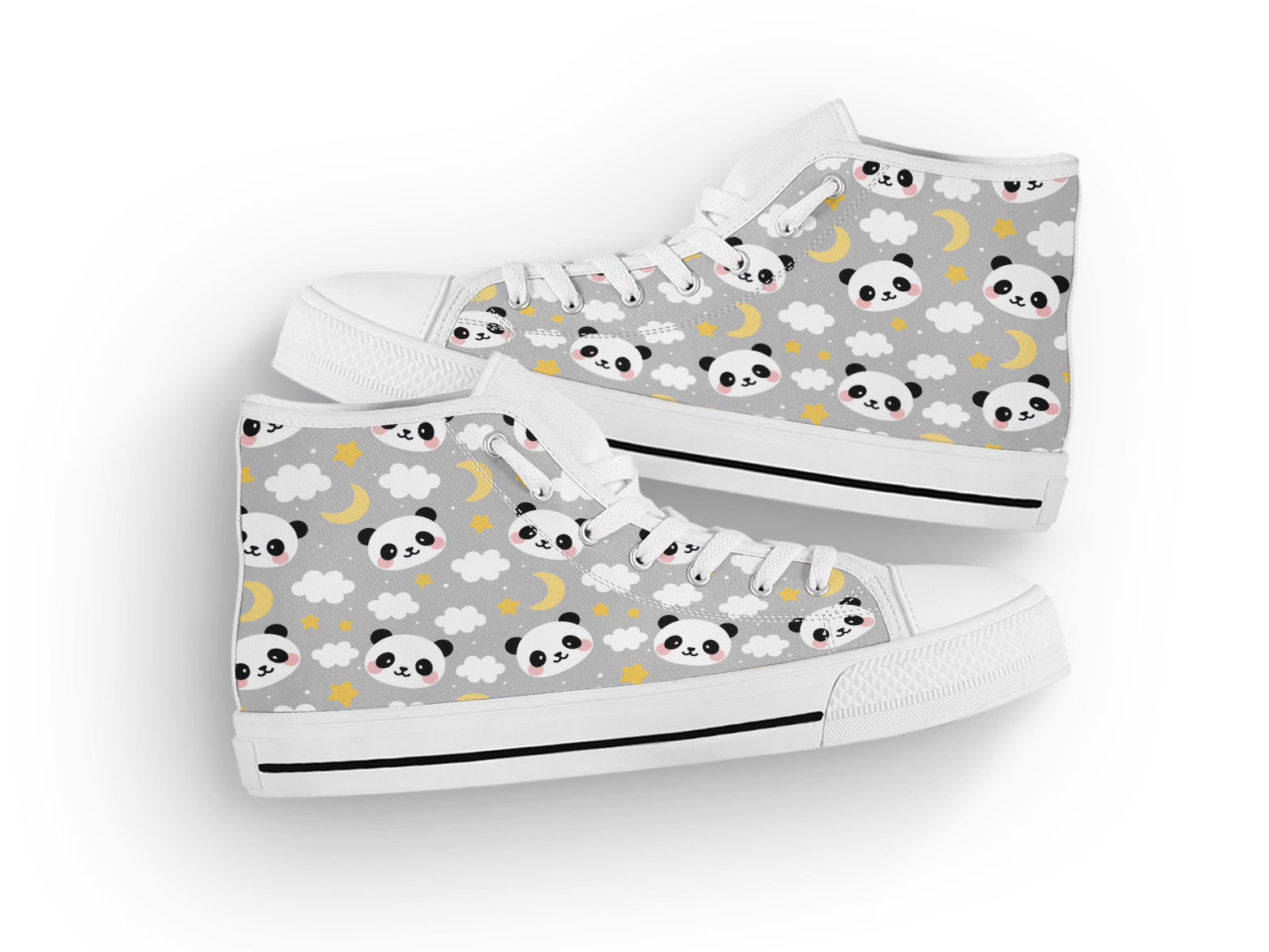 Cute Panda Shoes | Custom Canvas 