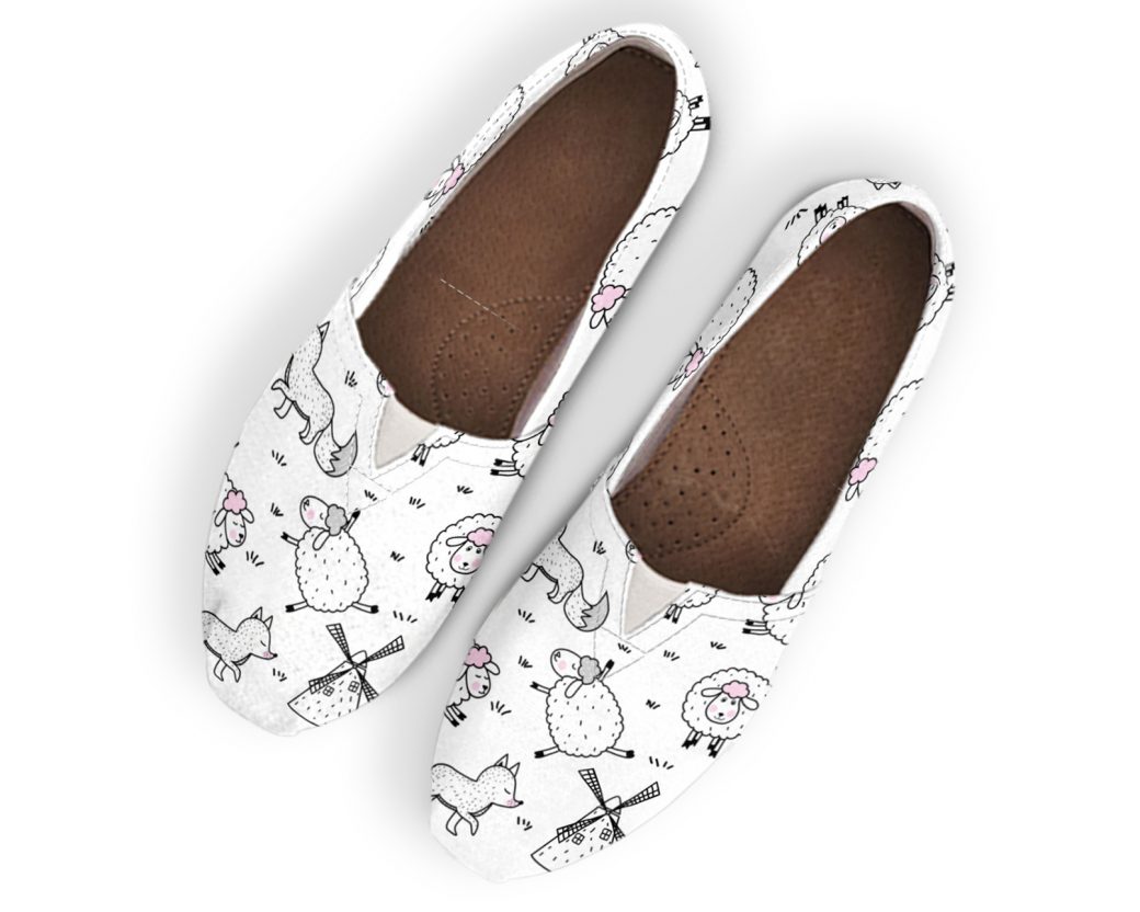 Slip-On Sheep Shoes | Custom Canvas Sneakers For Kids & Adults