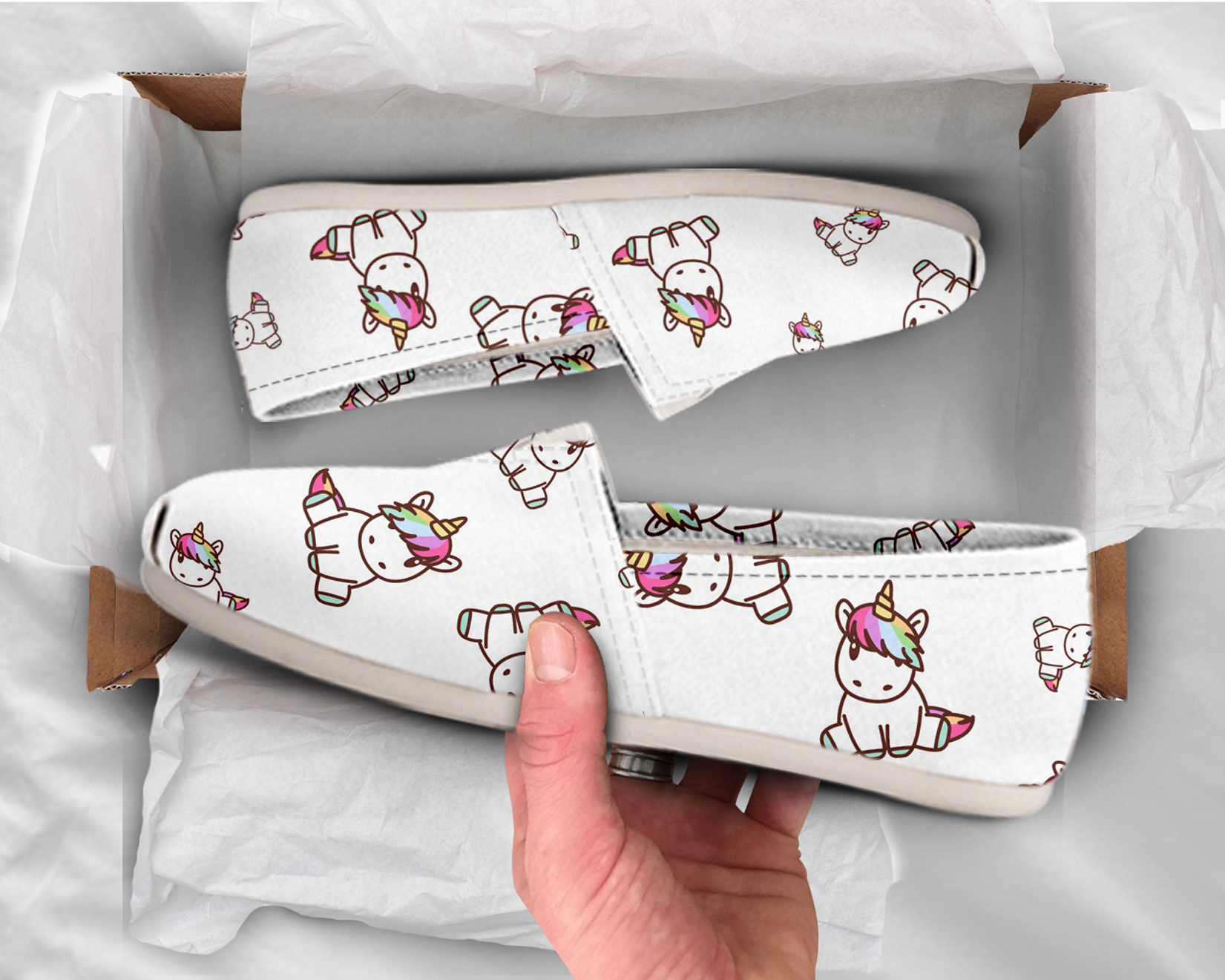 Slip-On Unicorn Shoes | Custom Canvas Sneakers For Kids & Adults