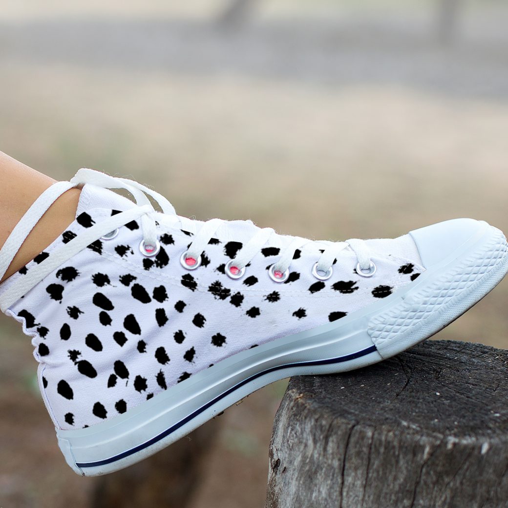 Dalmatian Dog Shoes | Custom High Top Sneakers For Kids & Adults