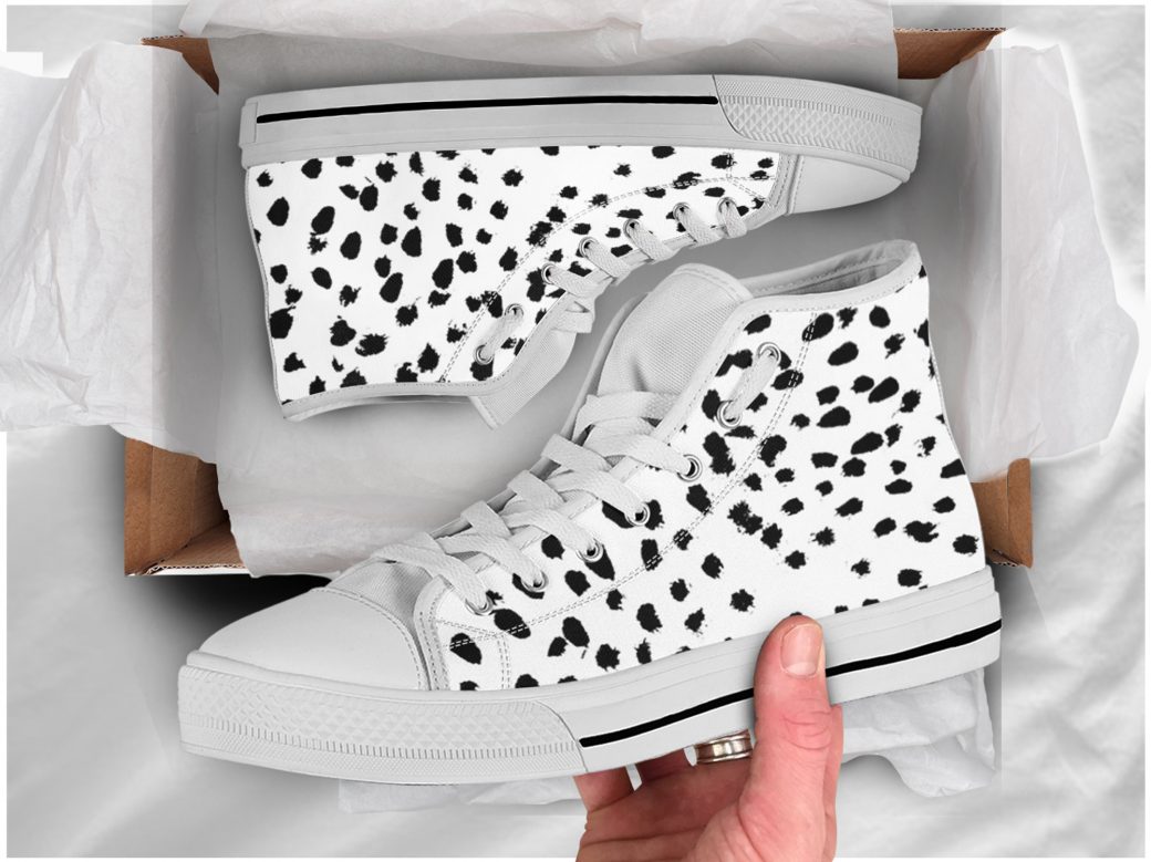 Dalmatian Dog Shoes | Custom Canvas Sneakers For Kids & Adults