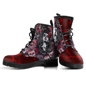 Day Of The Dead Boots Womens Leather Boots