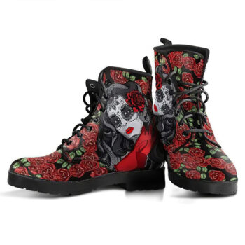 Day Of The Dead Womens Leather Boots 1