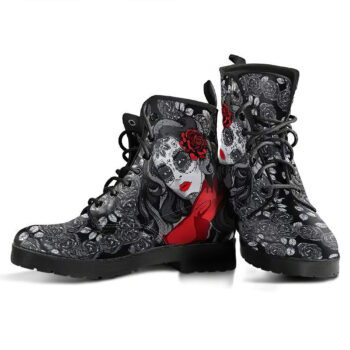 Day Of The Dead Womens Leather Boots