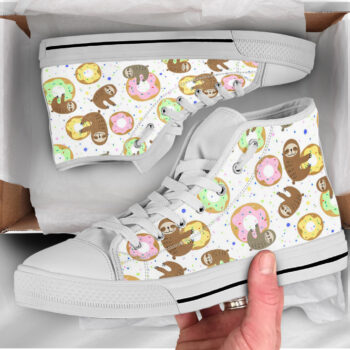 Sloth Womens Shoes | Custom High Top Sneakers For Kids & Adults