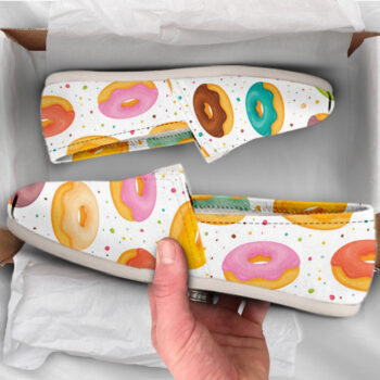 Donut Slip-On Shoes | Custom Canvas Sneakers For Kids & Adults