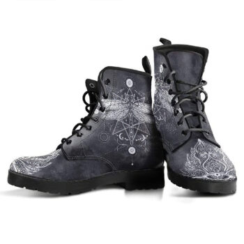 Dragonfly Lotus Handcrafted Boots