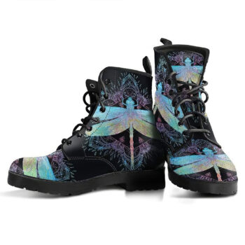 Dragonfly Mandala 1 Handcrafted Boots