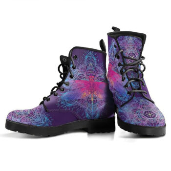 Dragonfly Mandala 2 Handcrafted Boots