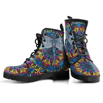 Dragonfly Mandala 5 Handcrafted Boots