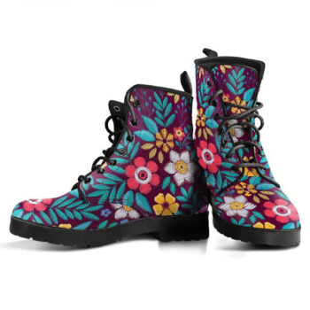 Floral Embroidery Handcrafted Boots