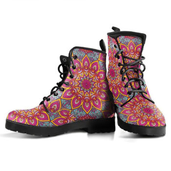 Floral Mandala 5 Handcrafted Boots