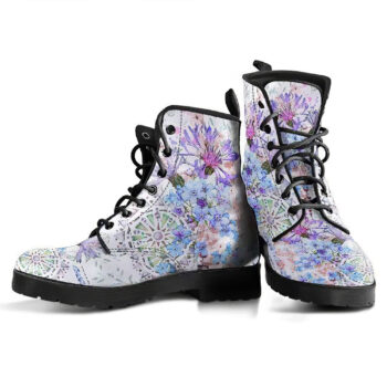 Floral Mandala Handcrafted Boots