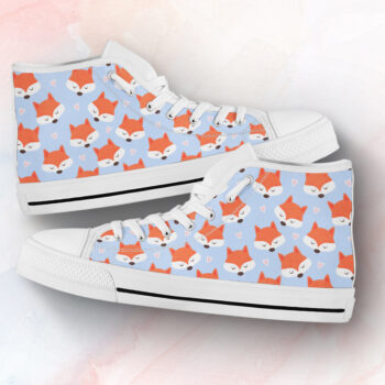 Fox Lover Shoes | Custom High Top Sneakers For Kids & Adults