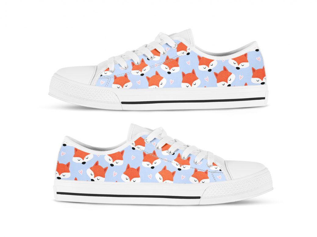 Foxy Girl Shoes | Custom Low Tops Sneakers For Kids & Adults