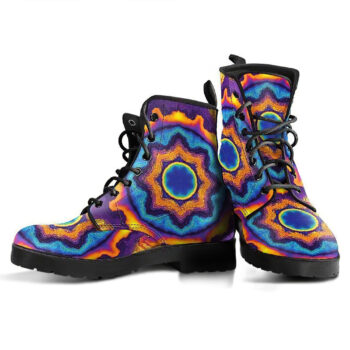 Fractal Mandala 1 Handcrafted Boots