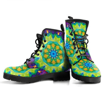 Fractal Mandala 3 Handcrafted Boots