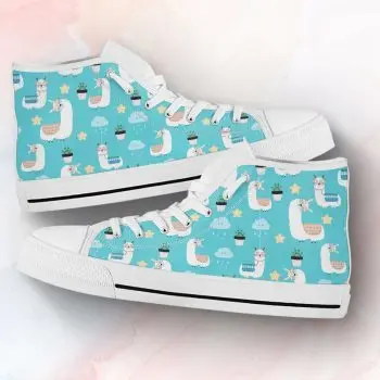 Llama Gift Shoes | Custom High Top Sneakers For Kids & Adults