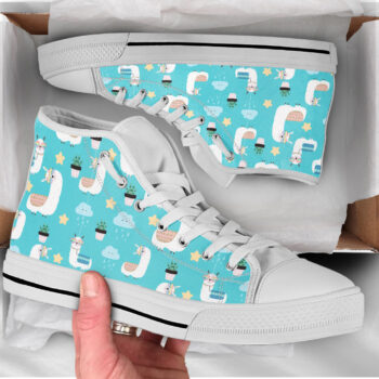 Llama Gift Shoes | Custom High Top Sneakers For Kids & Adults