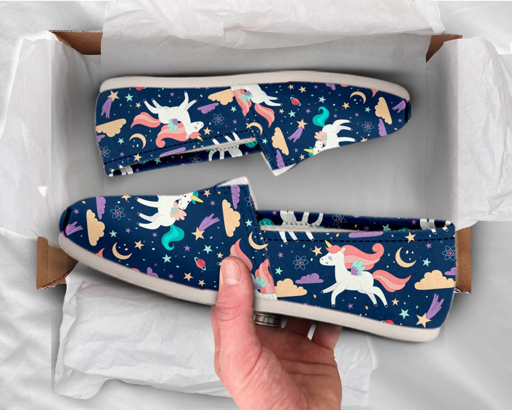 Casual Unicorn Shoes | Custom Canvas Sneakers For Kids & Adults