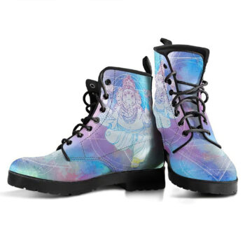 Ganesha Elephant Womens Leather Boots