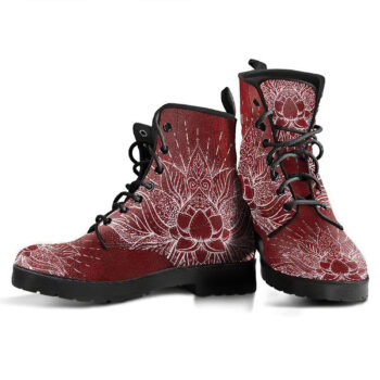 Glowing Lotus Handcrafted Boots