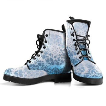 Glowing Mandala Womens Leather Boots
