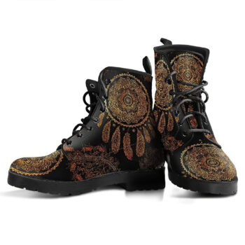 Gold Dreamcatcher Handcrafted Boots