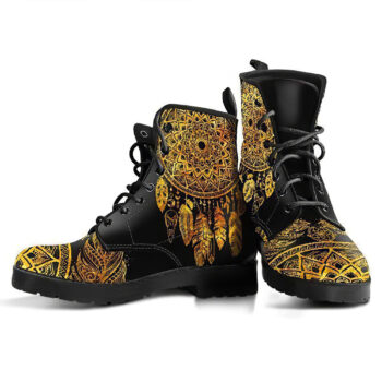 Golden Dream Catcher Handcrafted Boots