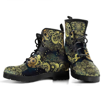 Golden Paisley Handcrafted Boots