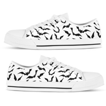 Halloween Bats Shoes | Custom Low Tops Sneakers For Kids & Adults