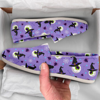 Eyeball Witch Shoes | Custom Canvas Sneakers For Kids & Adults