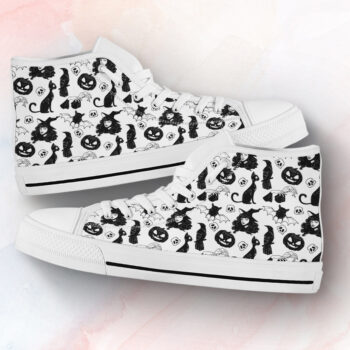 Halloween Witch Shoes | Custom High Top Sneakers For Kids & Adults