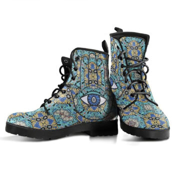 Hamsa Hand Womens Leather Boots