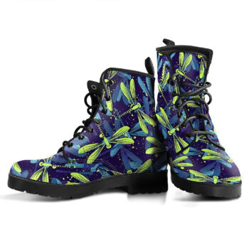 Handcrafted Dragonfly Pattern 2 Boots