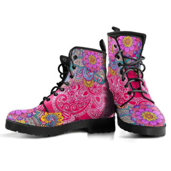 Henna Flower V3 Handcrafted Boots