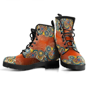 Henna Mandala Womens Leather Boots