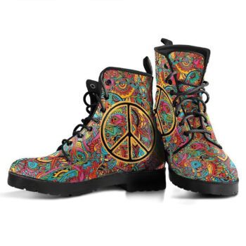 Hippie Peace Handcrafted Boots 2