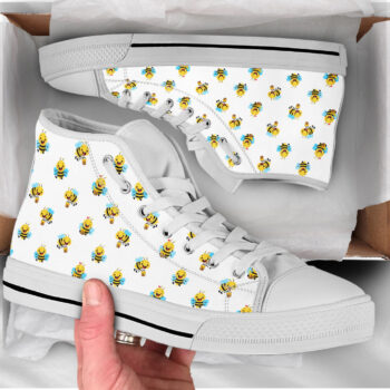 Honey Bee Shoes | Custom High Top Sneakers For Kids & Adults