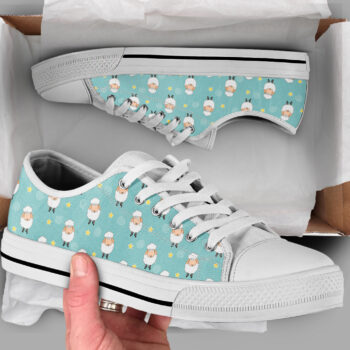 Sheep Printed Shoes | Custom Low Tops Sneakers For Kids & Adults